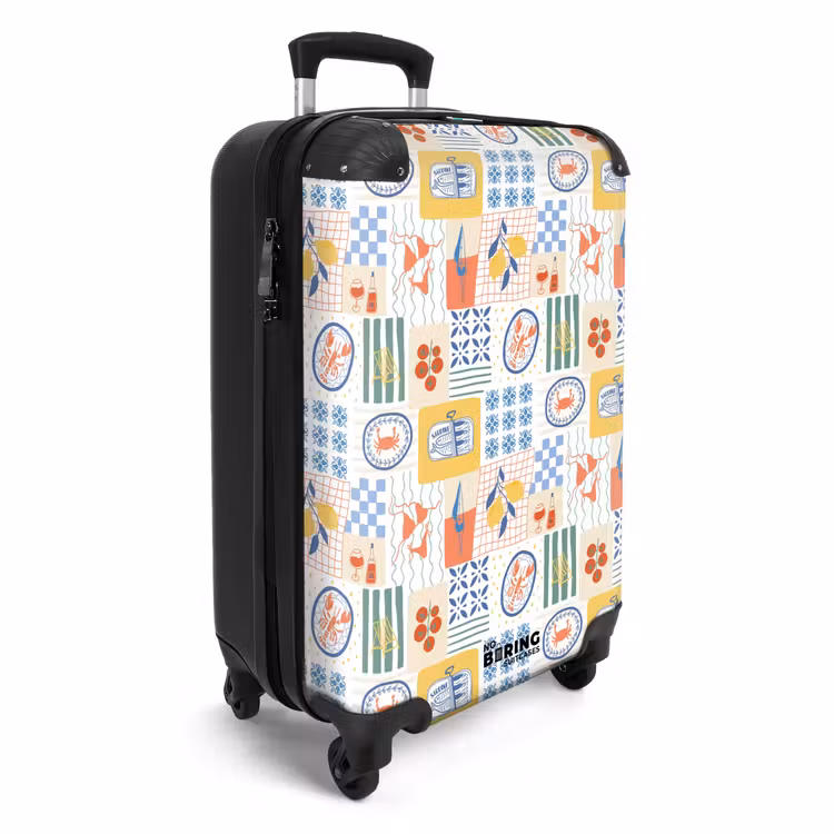 Koffer - Italiaanse zomer print kleurrijk — 4