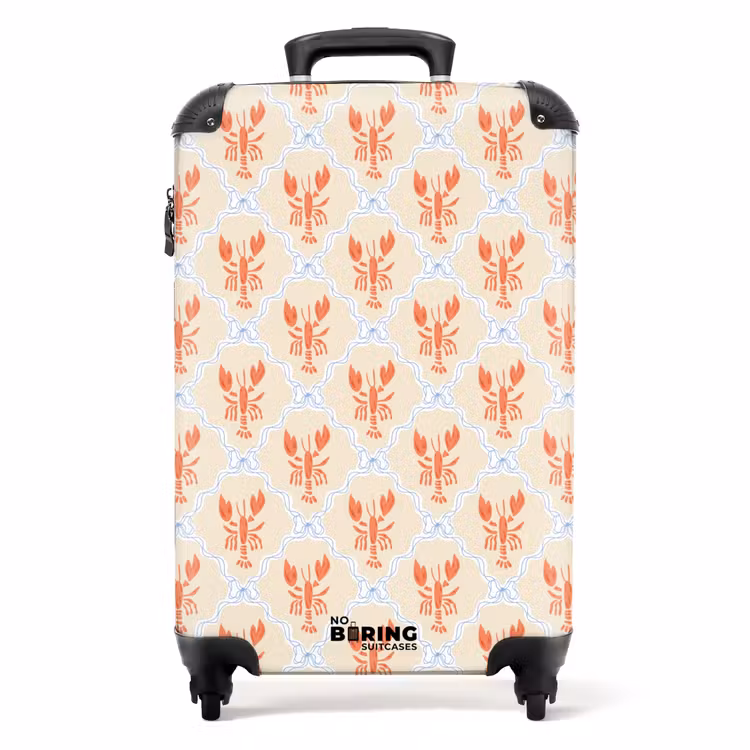 Koffer - Kreeft illustratie oranje — 1
