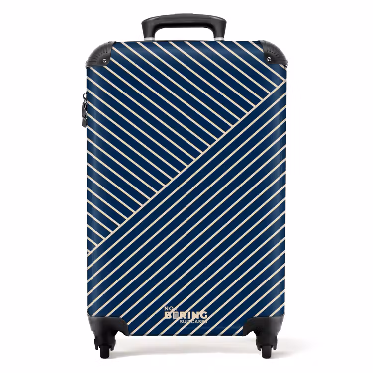 Koffer - Moderne line-art blauw — 1