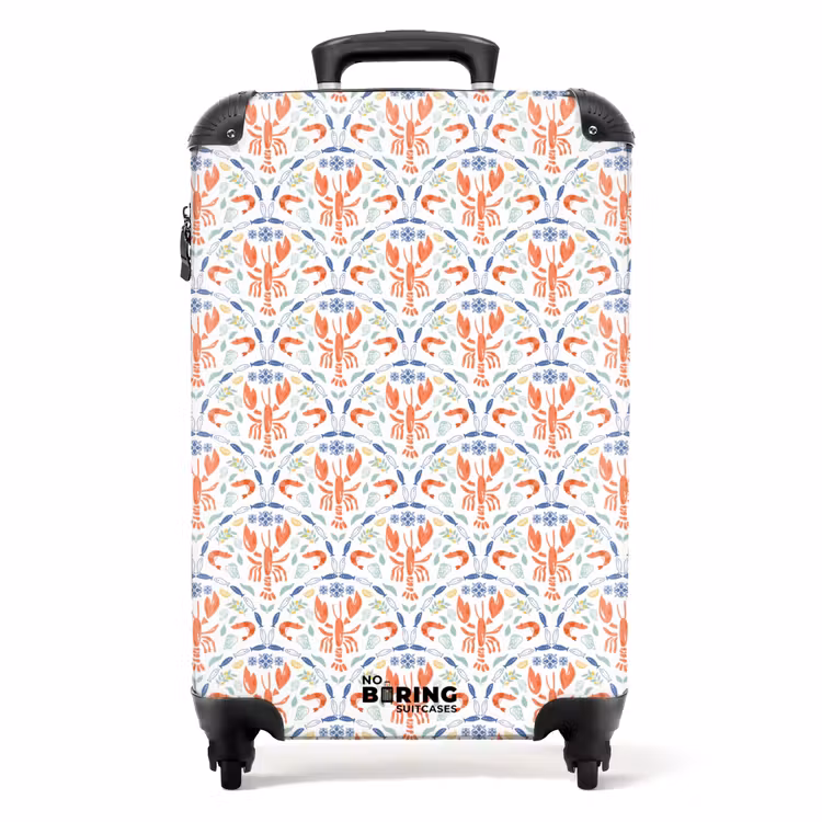 Koffer - Schaaldieren patroon kleurrijk — 1