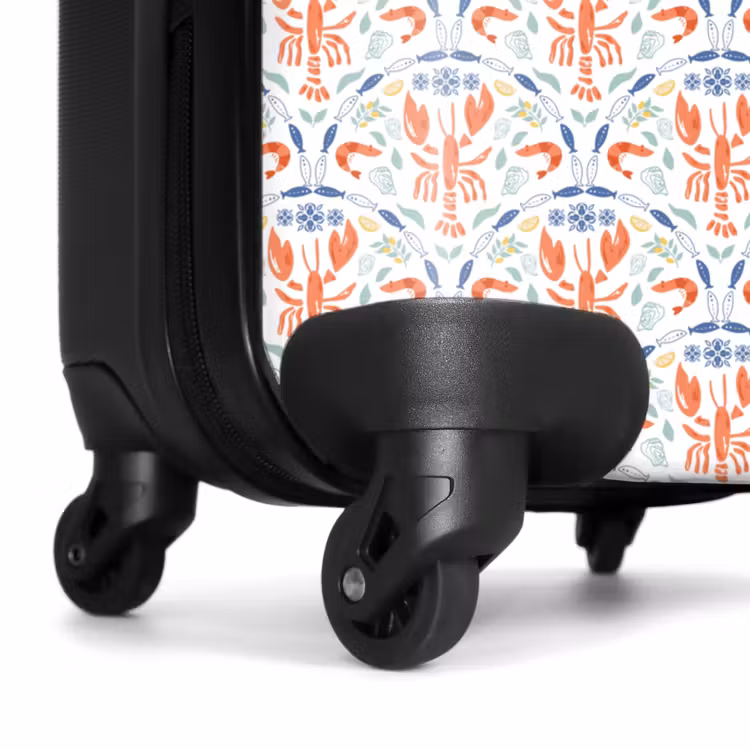 Koffer - Schaaldieren patroon kleurrijk — 6