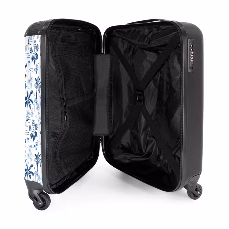 Koffer - Vakantie patroon blauw — 3
