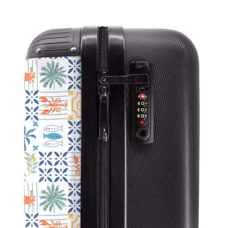 Koffer - Zomer tegel patroon kleurrijk — 5