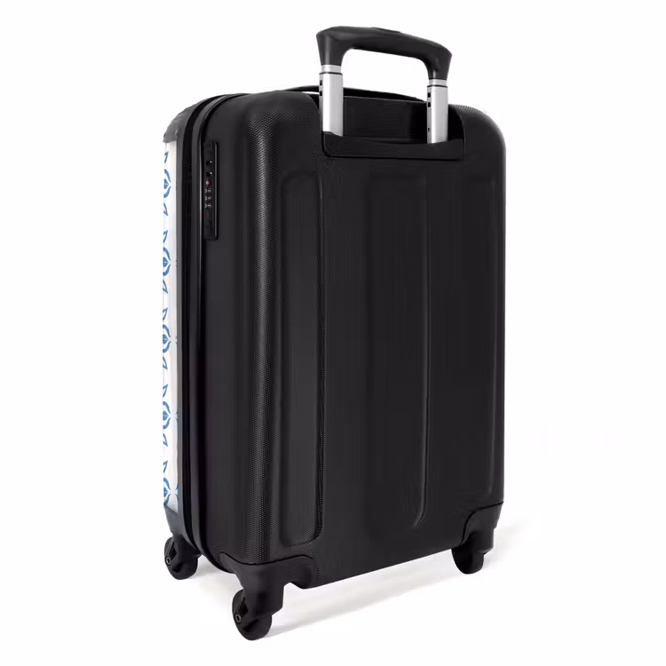 Koffer - Zomer tegel print blauw — 2