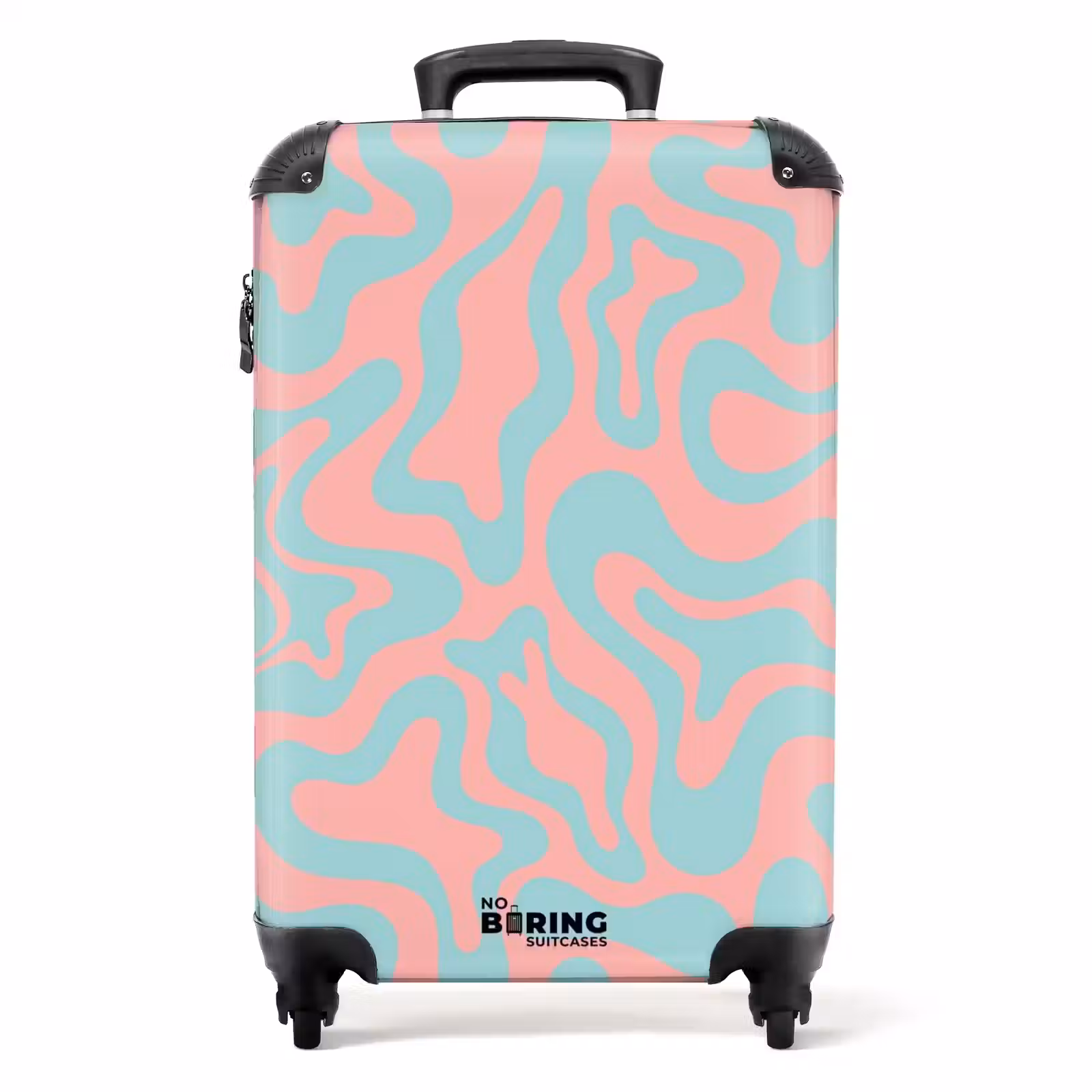 Koffer - Abstract - Organisch Blauw/roze — 1