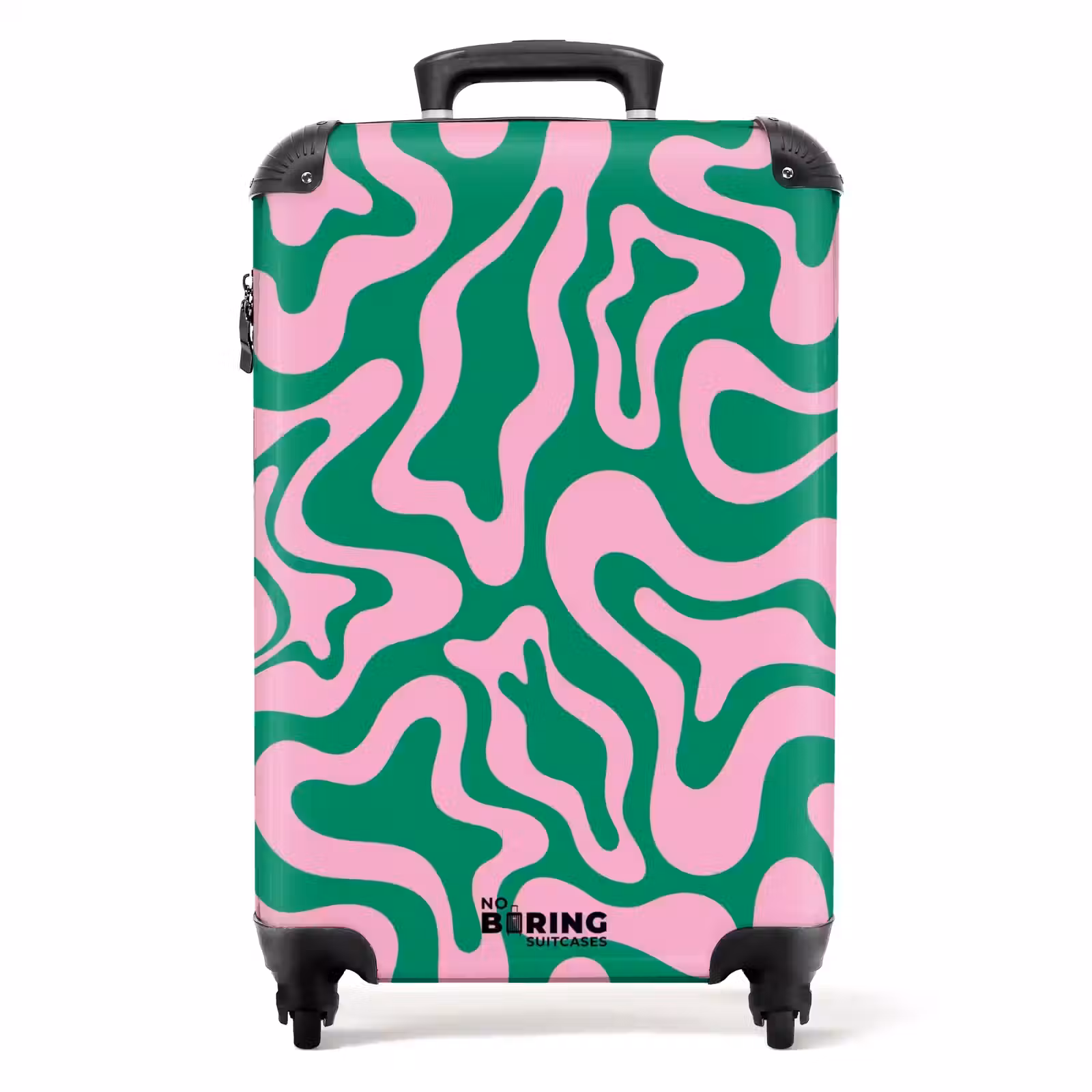 Koffer - Abstract - Organisch Roze/Groen — 1