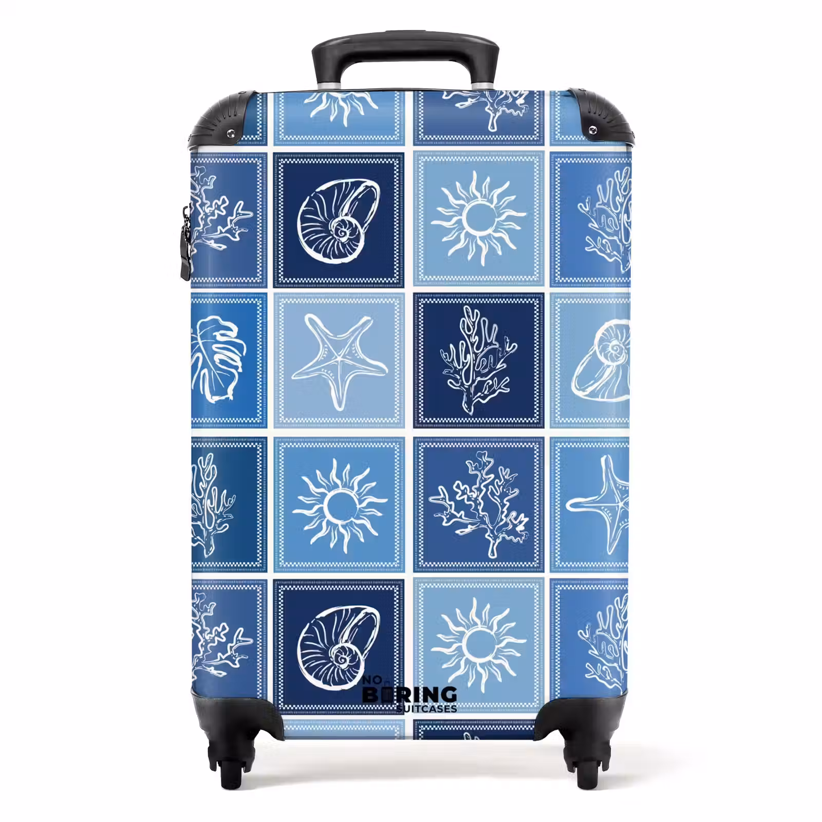 Koffer - Blauwe zomer print — 1