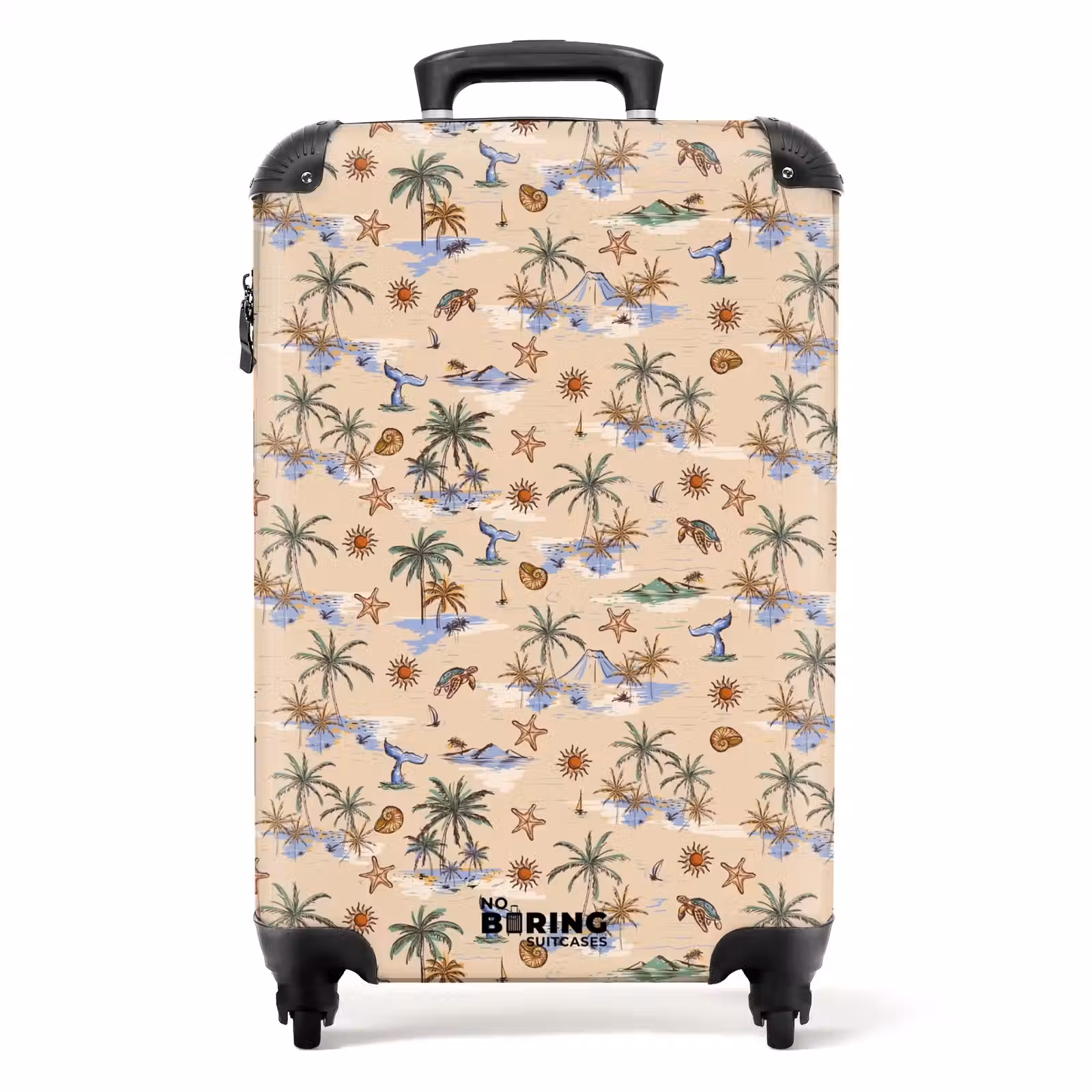 Koffer - Vakantie eiland print — 1