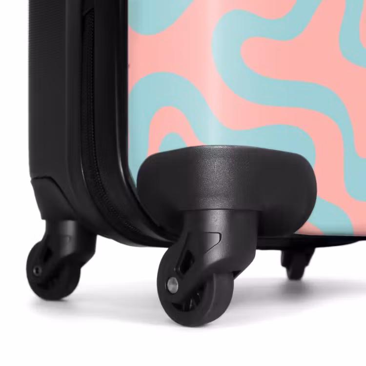 Koffer - Abstract - Organisch Blauw/roze — 6