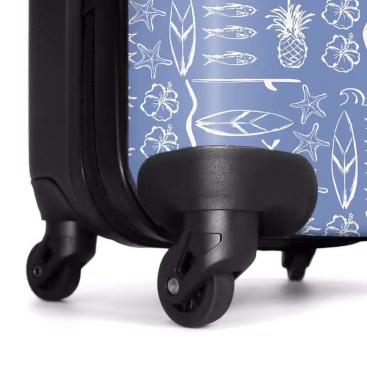 Koffer - Blauwe surf patroon — 6