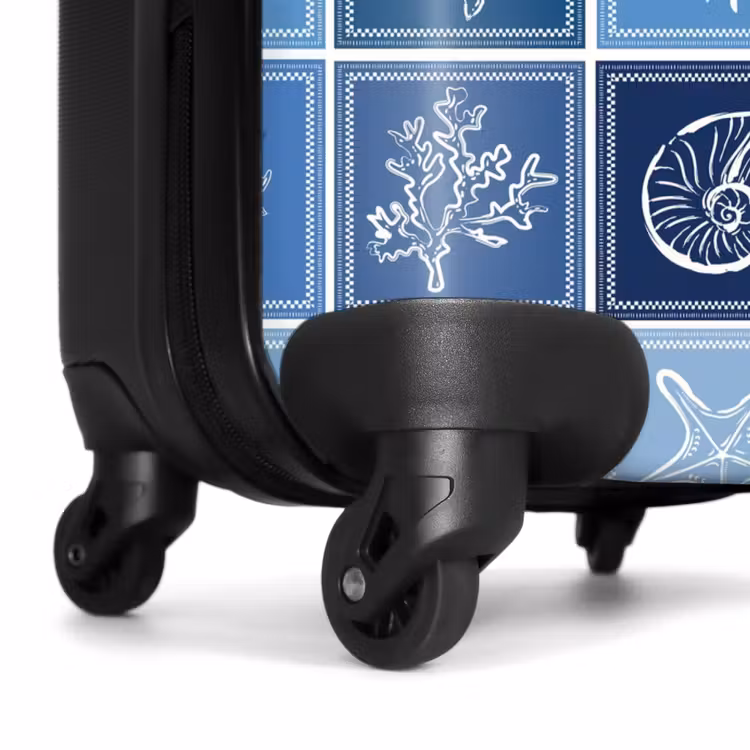 Koffer - Blauwe zomer print — 6