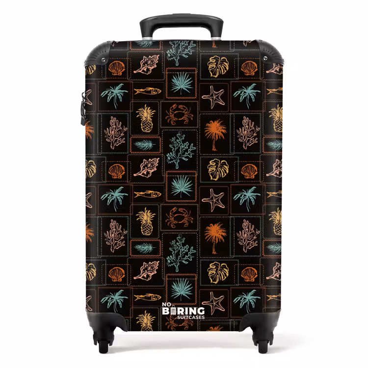 Koffer - Donkere zomerse vibes print — 1
