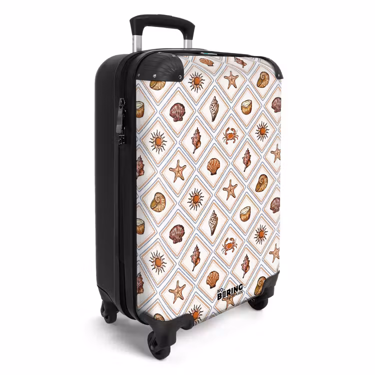 Koffer - Oranje strand print — 4
