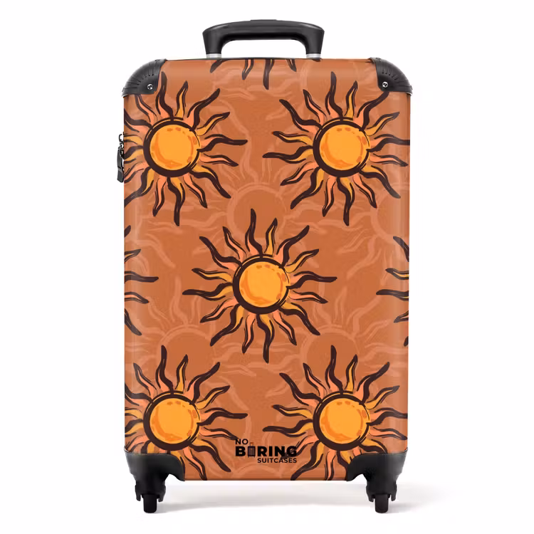 Koffer - Zonnetjes patroon — 1