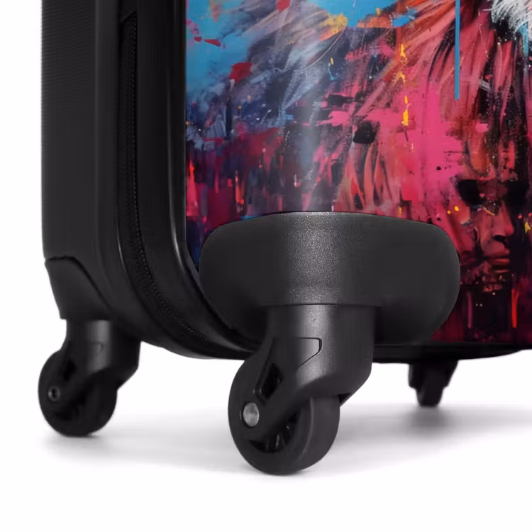 Koffer - Chimpansee met bril in graffiti stijl — 6