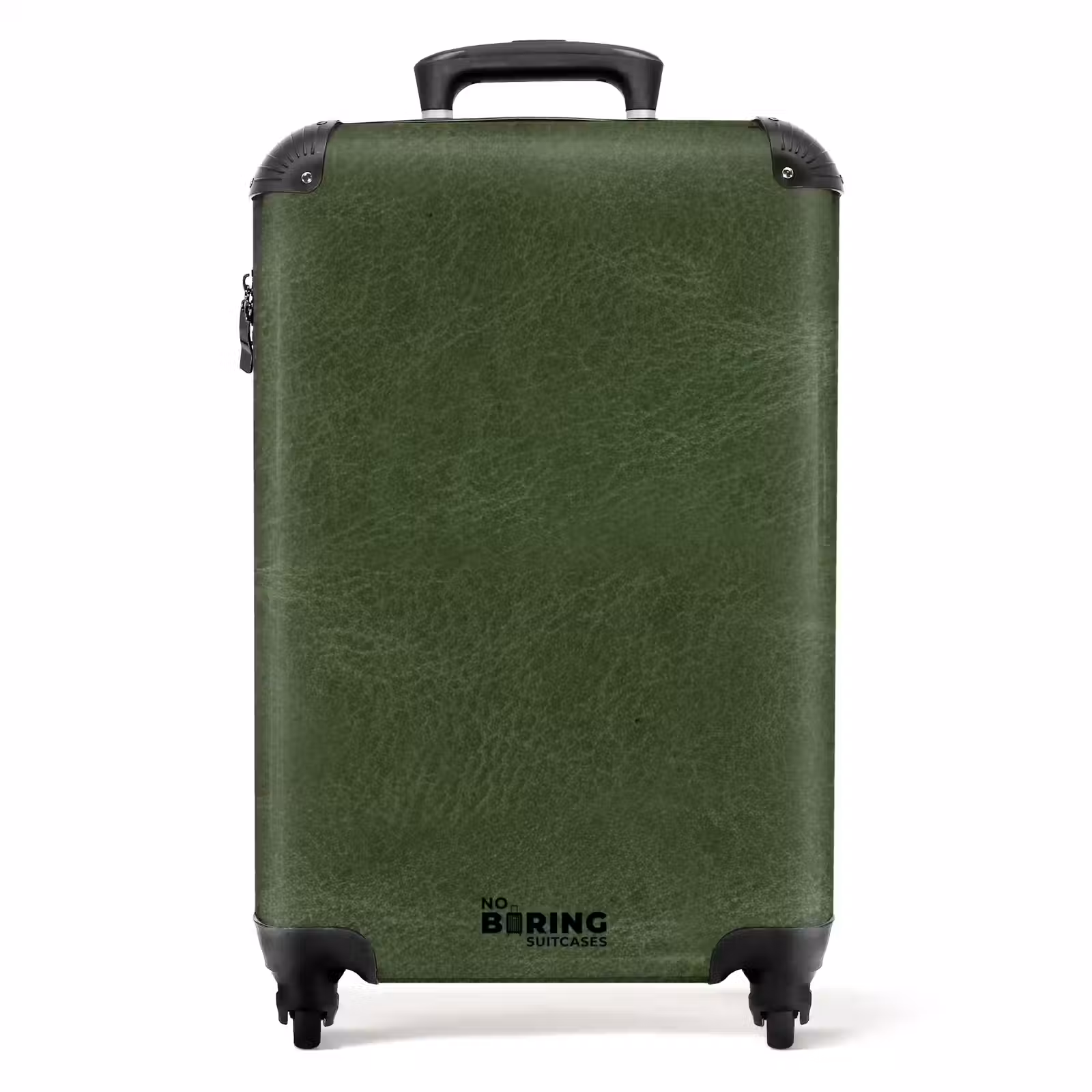 Koffer - Lederen look bos groen — 1