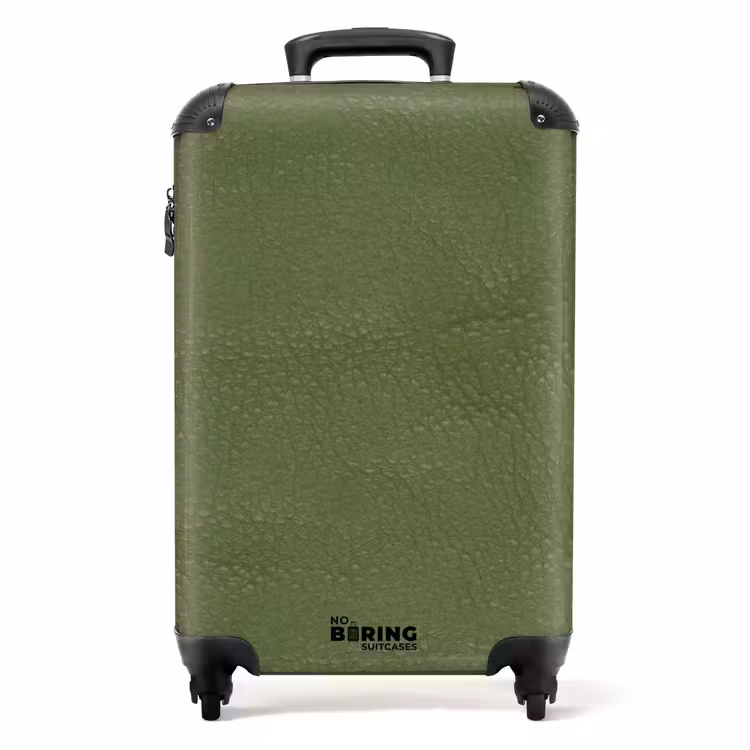 Koffer - Lederen look apple groen — 1
