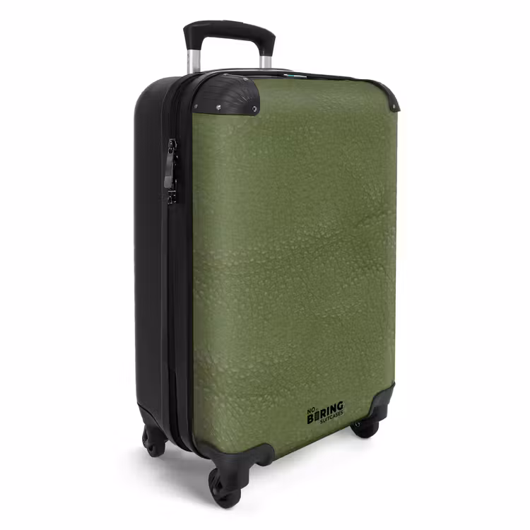 Koffer - Lederen look apple groen — 4