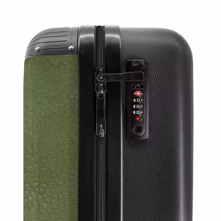 Koffer - Lederen look apple groen — 5