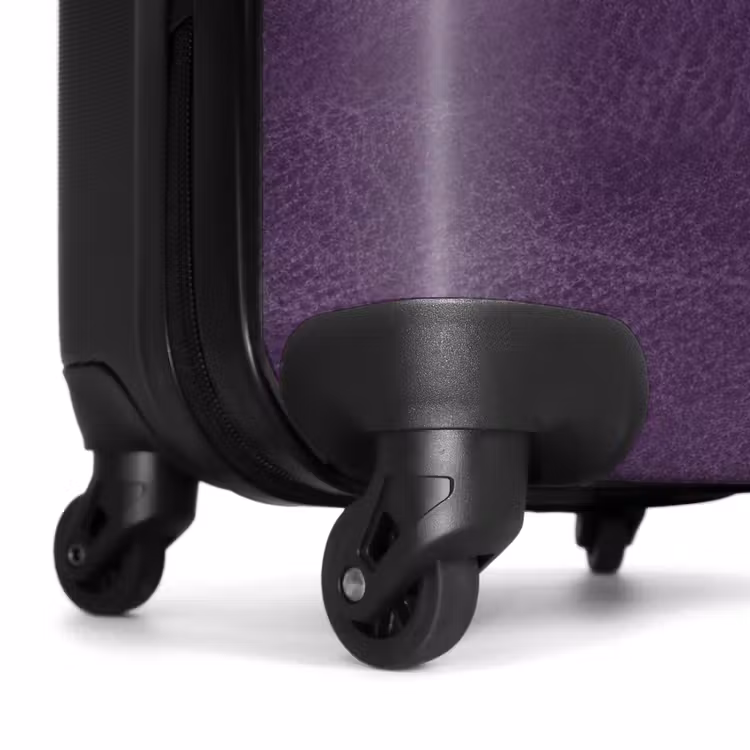Koffer - Lederen look aubergine paars — 6