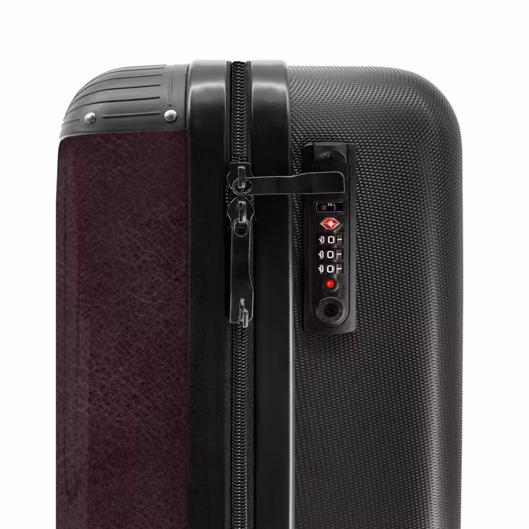 Koffer - Lederen look bordeaux rood — 5