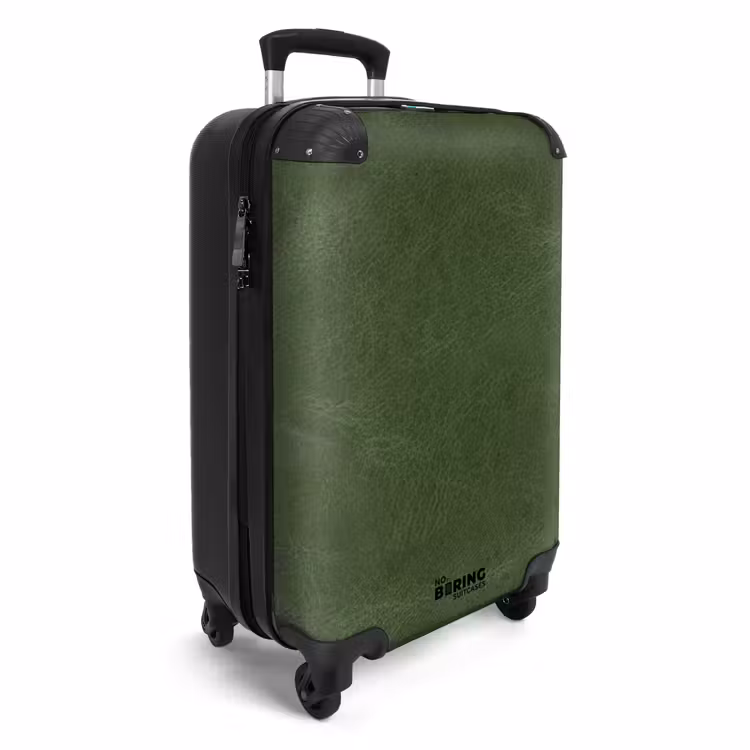 Koffer - Lederen look bos groen — 4