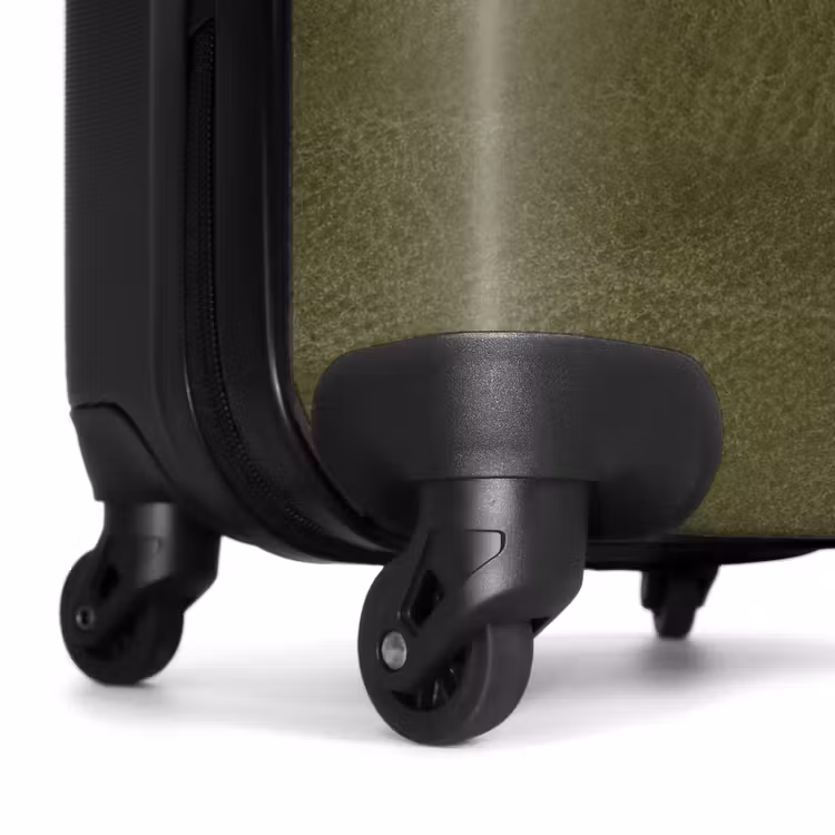 Koffer - Lederen look khaki groen — 6