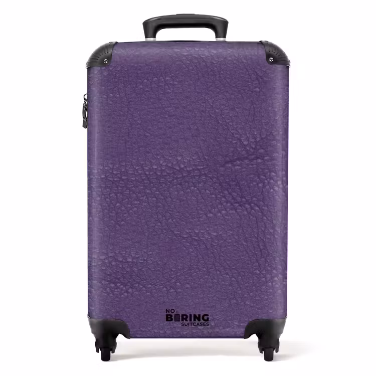 Koffer - Lederen look violet paars — 1