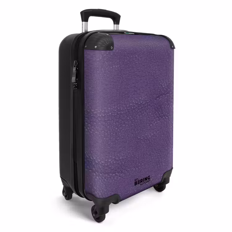Koffer - Lederen look violet paars — 4