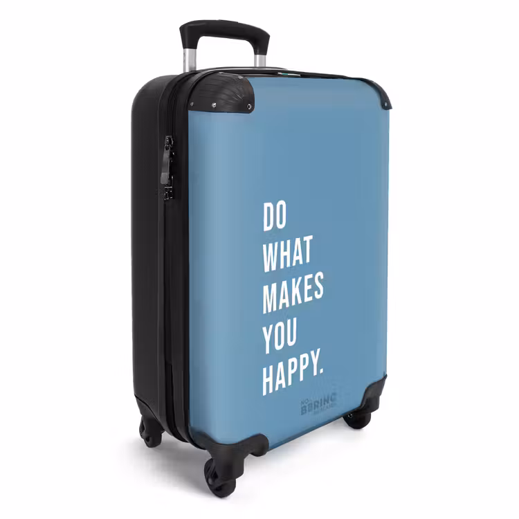 Koffer - Quotes - Do what makes you happy luchtblauw — 4