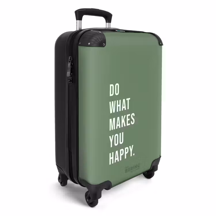 Koffer - Quotes - Do what makes you happy mosgroen — 4