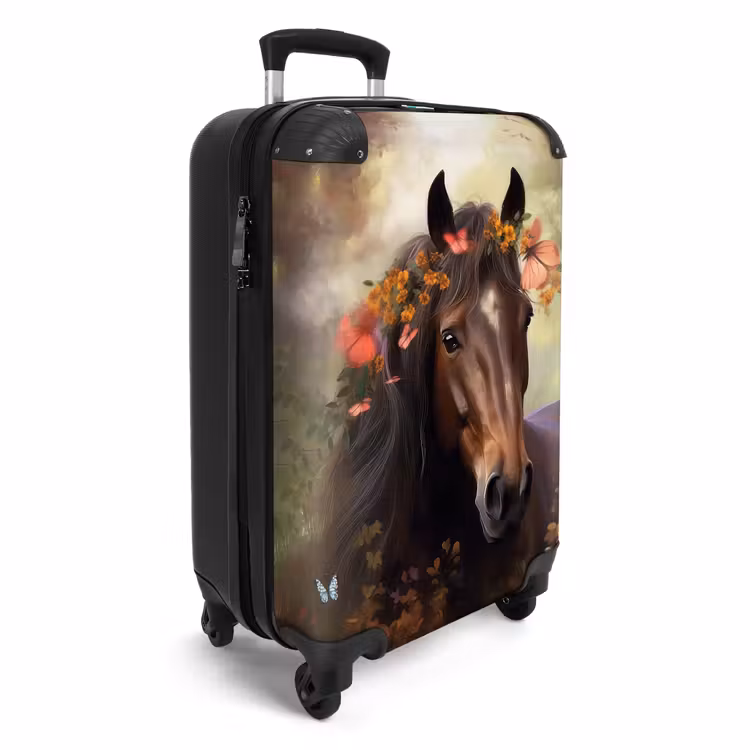 Koffer - Koffer - Paard - Dieren - Bloemen - Bos - Vlinder — 4