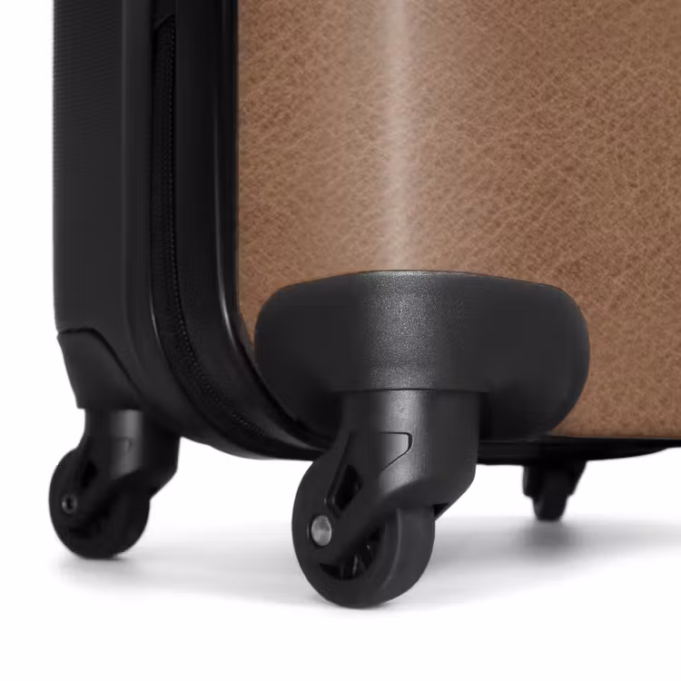 Koffer - Lederen look licht bruin — 6