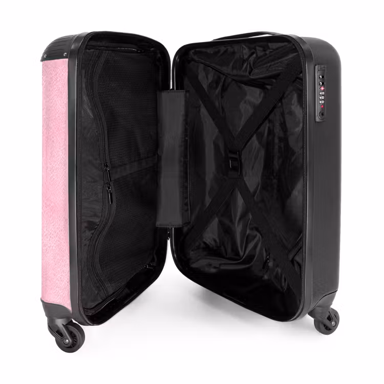 Koffer - Lederen look licht roze — 3