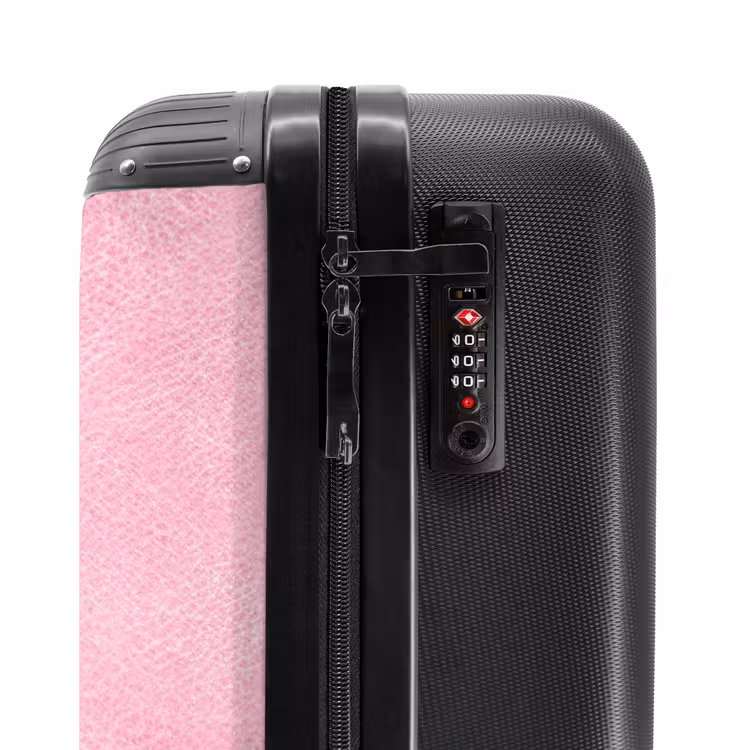 Koffer - Lederen look licht roze — 5