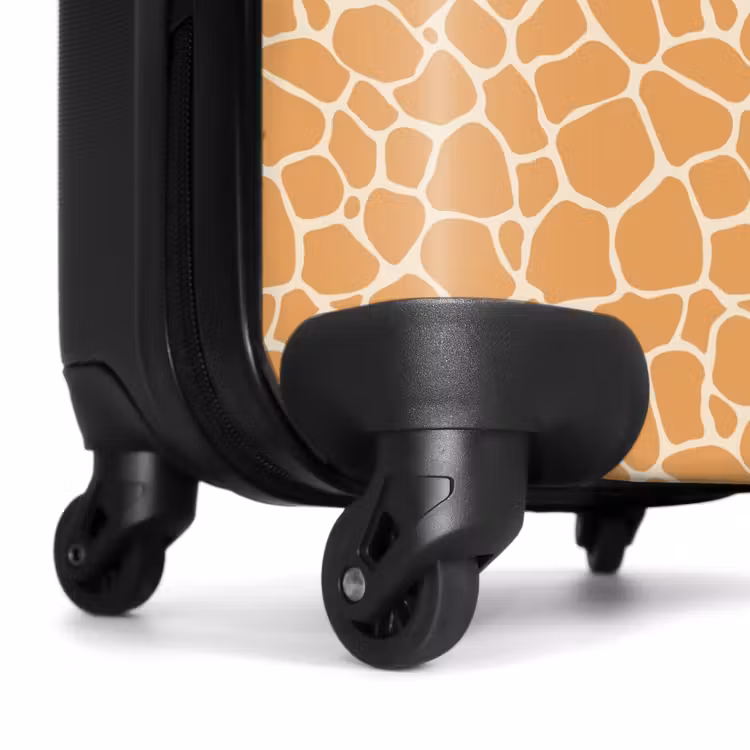 Koffer - Patroon van giraffeprint in oranje met beige — 6