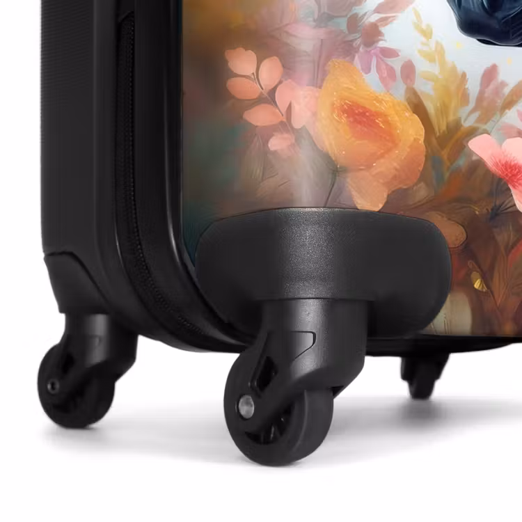 Koffer - Wit paard omringd door bloemen — 6