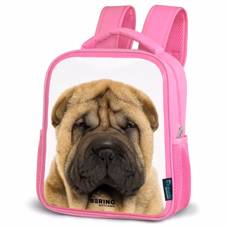 Kinderrugzak - Roze - Hondje met Boos Hoofd β 4