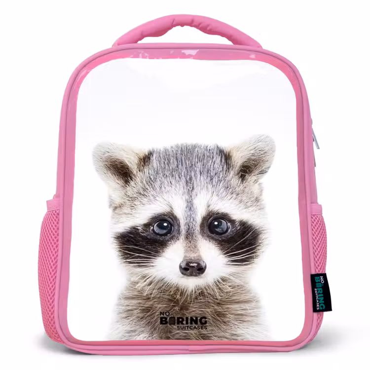 Kinderrugzak - Roze - Rachid Racoon — 1
