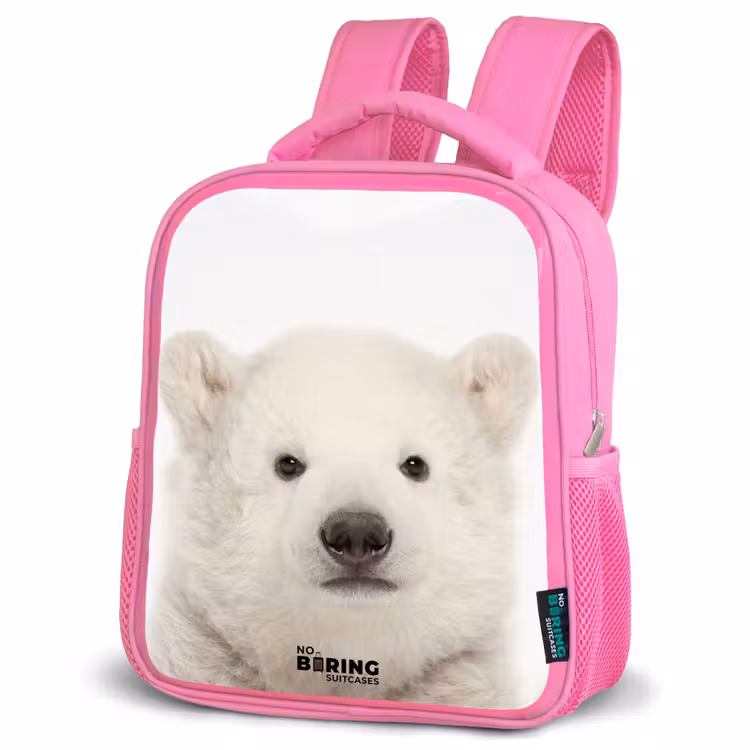 Kinderrugzak - Roze - Schattige Ijsbeer — 4