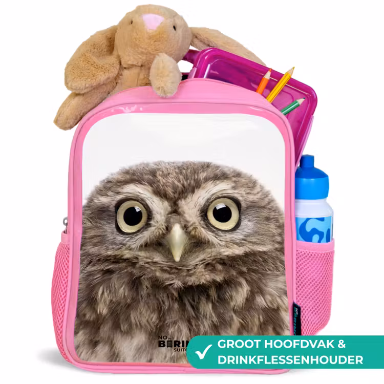 Kinderrugzak - Roze - Ulke Uil — 2