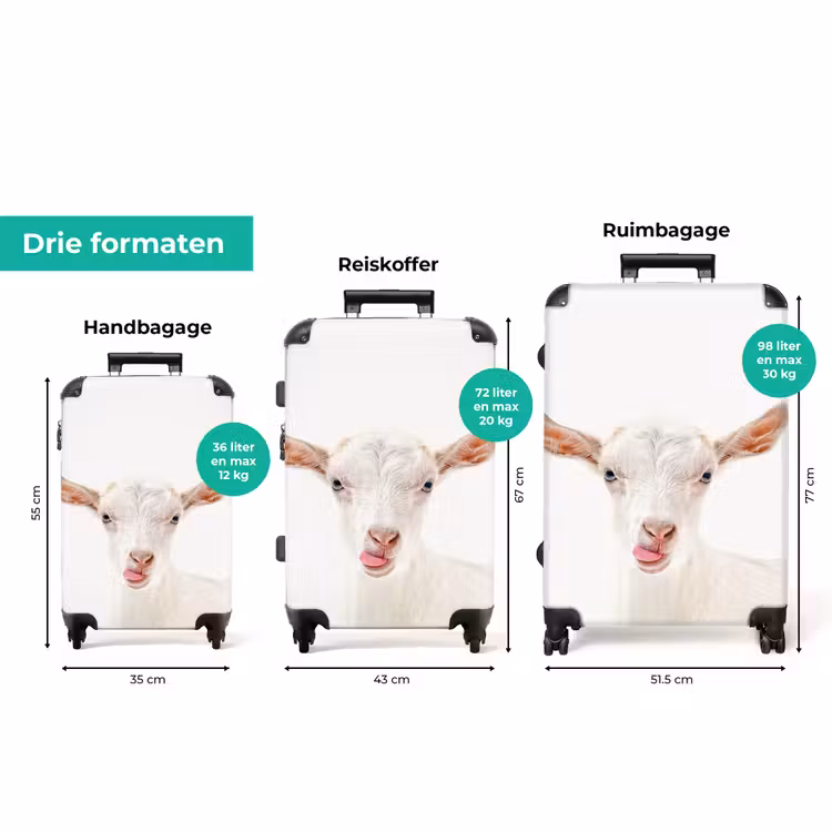 Koffer met naam - Geit die z'n Tong Uitsteekt — 8