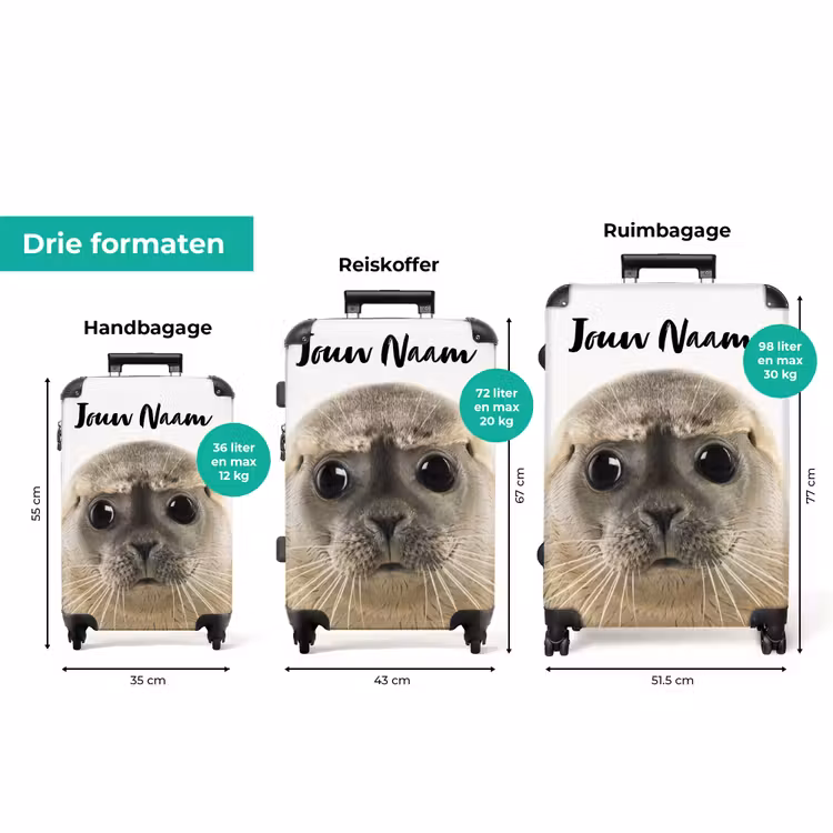 Koffer met naam - Zyon Zeehond — 8