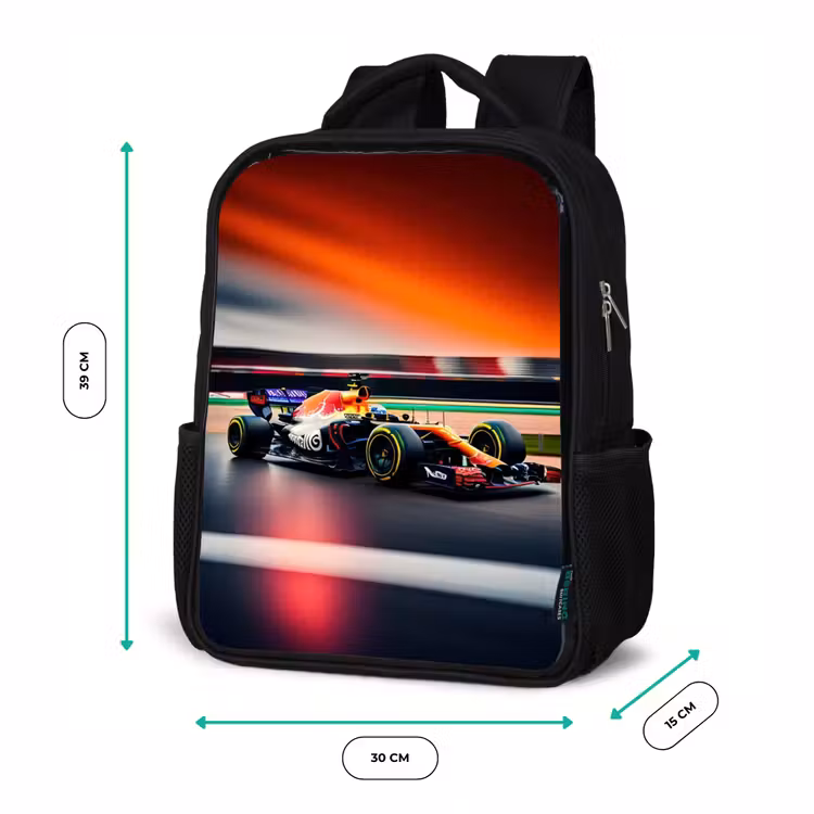 Kinderrugzak - Zwart - Furious F1 — 5