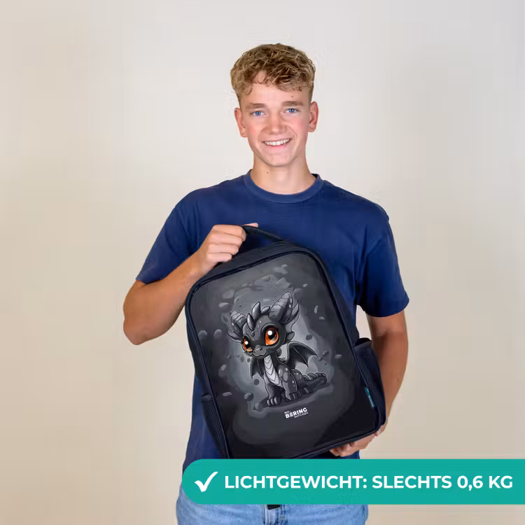 Kinderrugzak - Zwart - Gino grijsstaart — 2