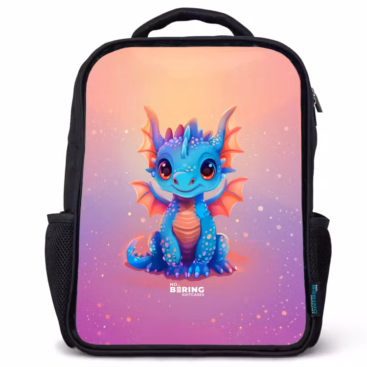 Kinderrugzak - Zwart - Schattige baby draak — 1