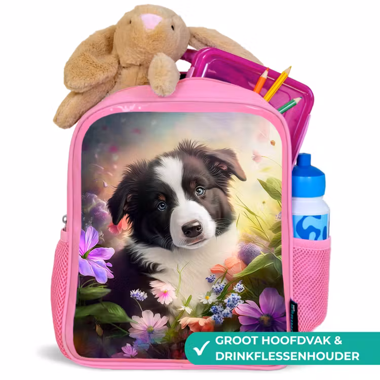 Kinderrugzak - Roze - Lasse het Hondje — 2