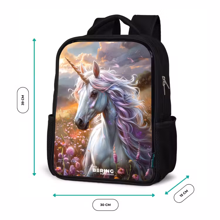 Kinderrugzak - Zwart - Pastel parelhoorn — 5