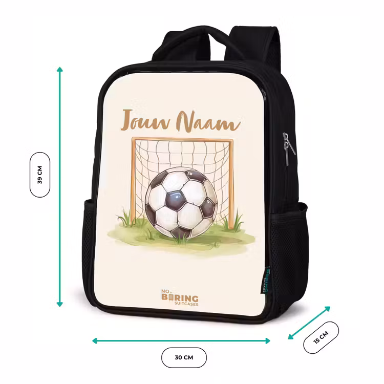 Kinderrugzak - Zwart - Voetbal in een goal — 5