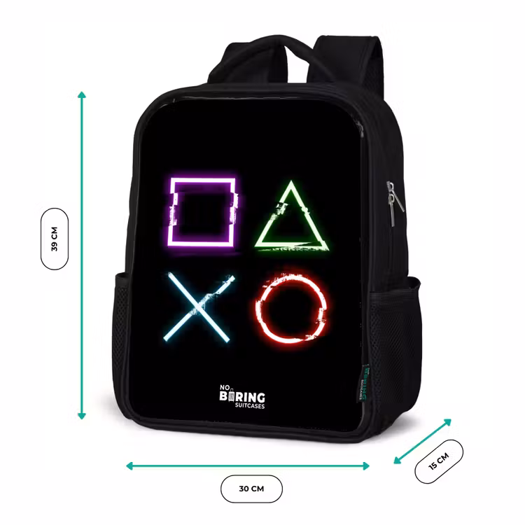 Kinderrugzak - Zwart - Knoppen van een gameconsole — 5